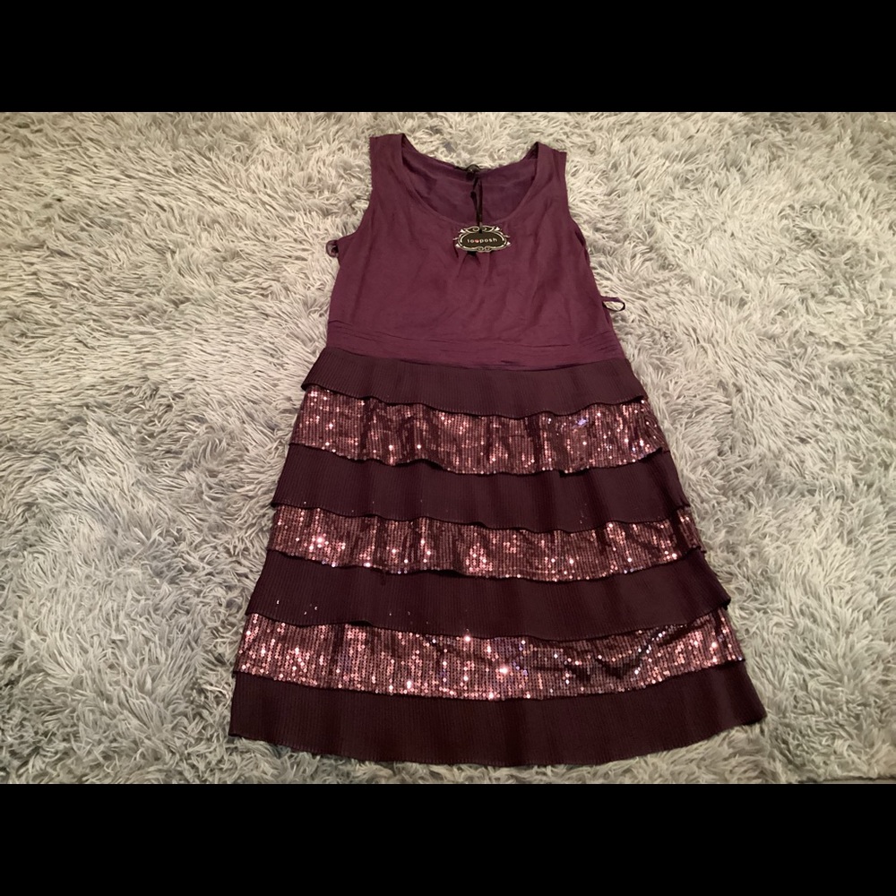 Love Posh Layered Sequin Dress NWT